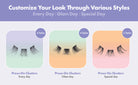 I ENVY PRESS AND GO PRESS-ON CLUSTER LASHES (Select Style) - Textured Tech