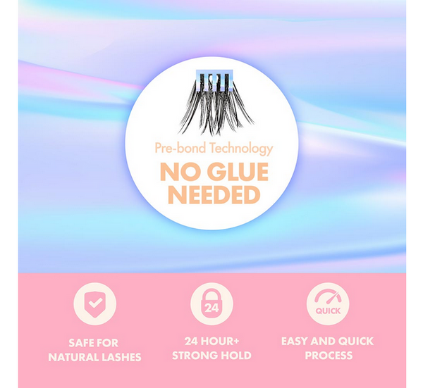 I-ENVY PRESS AND GO LASH CLUSTERS KIT (Select Style)– Textured Tech