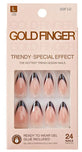 KISS GOLD FINGER TRENDY NAILS - Textured Tech