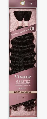 MAESTRO  DEEP WAVE BULK HUMAN HAIR 18" - Textured Tech