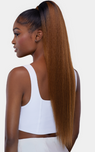 28" STRAIGHT DRAWSTRING PONYTAIL (select color) - Textured Tech