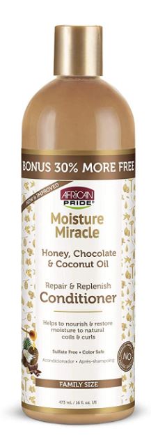 AFRICAN PRIDE MOISTURE MIRACLE CONDITIONER  12 OZ. - Textured Tech