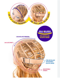 JANET COLLECTION  VEIL BANG 13X6 CERO - Textured Tech