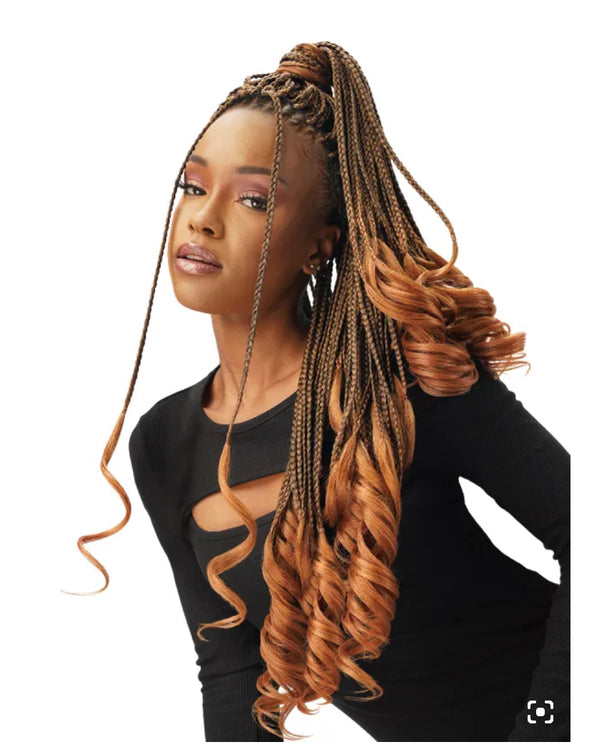 6X FRENCH CURL BRAIDING HAIR (1 PACK FINISH) - Textured Tech