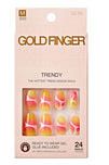 KISS GOLD FINGER TRENDY NAILS - Textured Tech