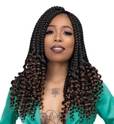 Janet Collection Crochet Braids Nala Tress 2X Jumbo Coi Box Braid 14" - Textured Tech