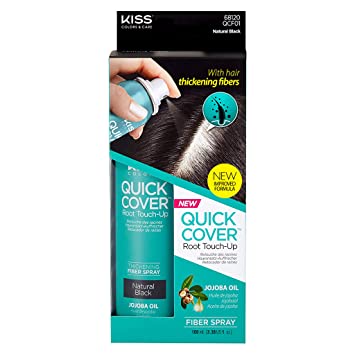 Kiss Quick Cover Root Touch Up Thickening Fiber Spray 3.38oz - Textured Tech