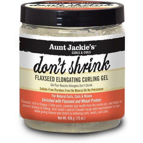 AUNT JACKIE'S FLAXSEED "DON'T SHRINK" CURL GEL 15Z - Textured Tech