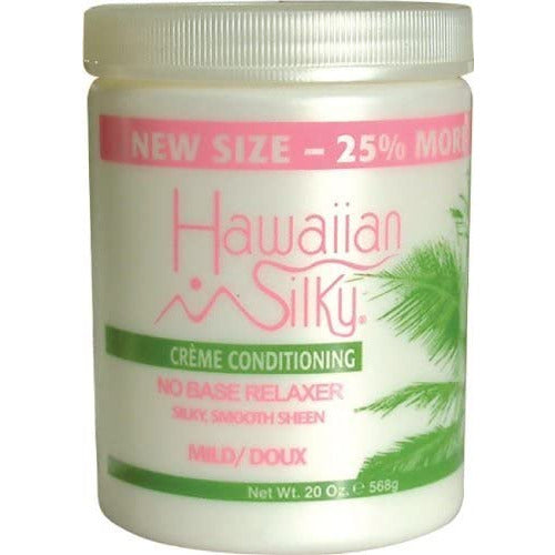 HAWAIIAN SILKY CREME CONDITIONING NO BASE RELAXER MILD 20 OZ - Textured Tech