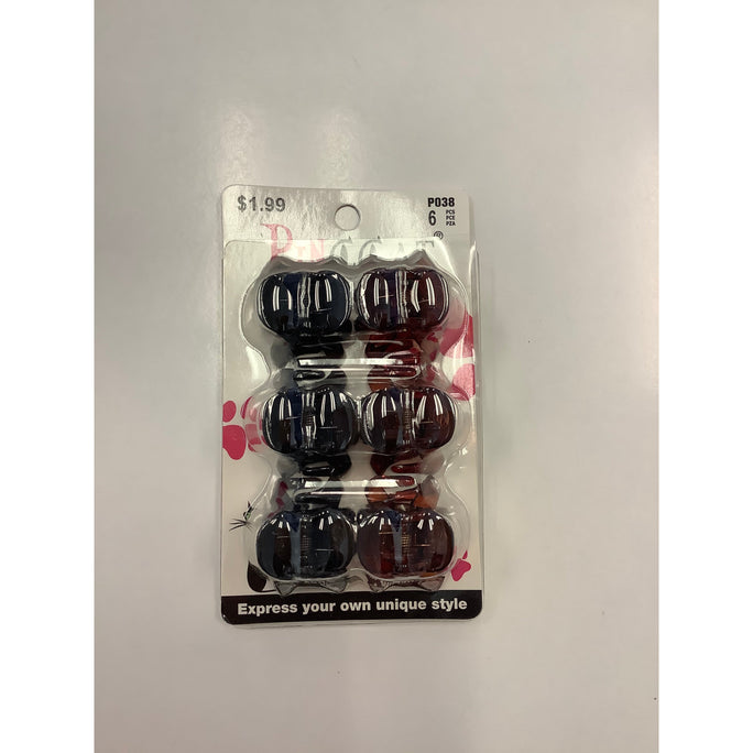 PINCCAT #P038 MINI ASSORTED HAIR CLIPS - Textured Tech
