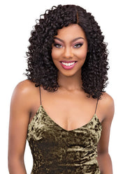 JANET COLLECTION REMY DEEP PART LACE WIG NATURAL BOHEMIAN - Textured Tech