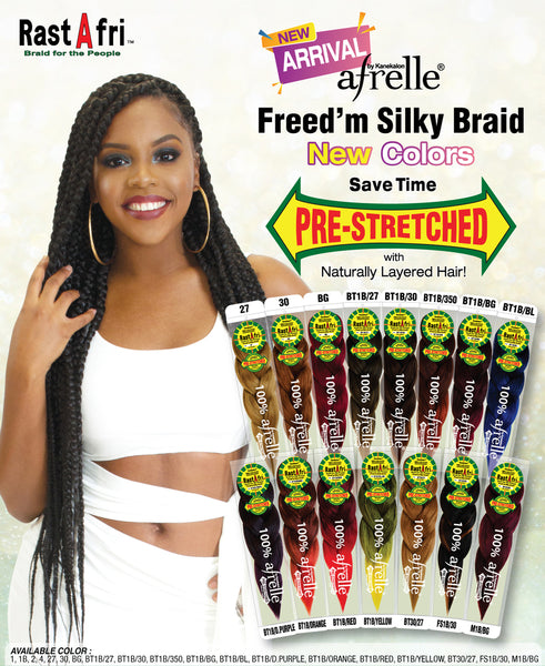1 Selling! Rast Afri Prestretched Braid Hair– Textured Tech