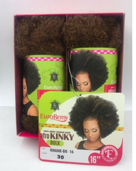 EVE HAIR 100% REMY HUMAN HAIR AFRO KINKY BULK 16