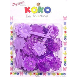 Blossom Hair Accessories Collection Barrettes - Textured Tech
