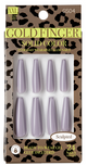 GOLD FINGER NAILS SOLID COLOR - Textured Tech