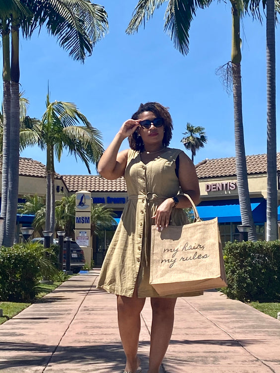 My Hair, My Rules Tote Bag - Textured Tech