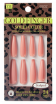 GOLD FINGER NAILS SOLID COLOR - Textured Tech