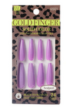 GOLD FINGER NAILS SOLID COLOR - Textured Tech