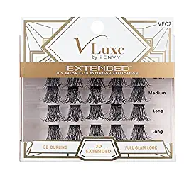 V LUXE 3D CURLING EXTENDED LASHES VE02 - Textured Tech