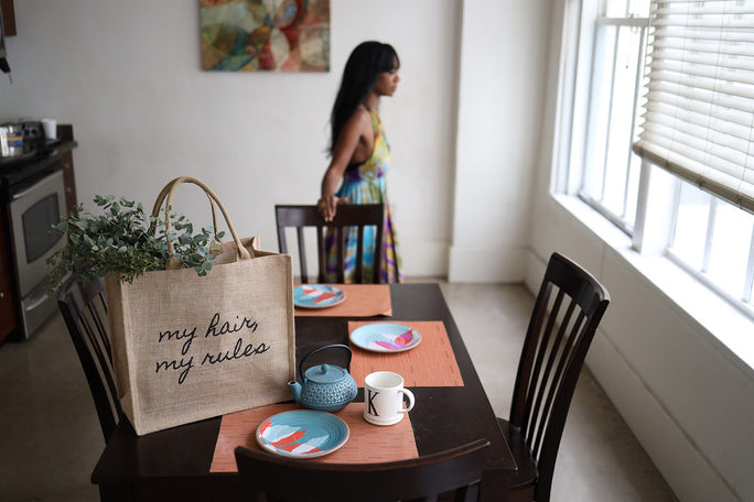 My Hair, My Rules Tote Bag - Textured Tech