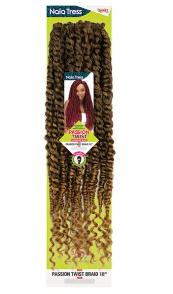 3本セット　ハイプラスト　トランスシャッド Janet Collection Nala Tress PASSION TWIST Crochet Braid 18
