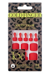 GOLD FINGER NAILS SOLID COLOR - Textured Tech