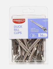 RED BY KISS ALUMINUM DUCK BILL CLIPS (METAL) 36PCS - Textured Tech