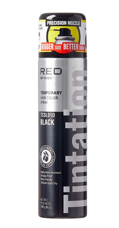 RED BY KISS TINTATION TEMPORARY HAIR COLOR SPRAY 6 OZ - Textured Tech