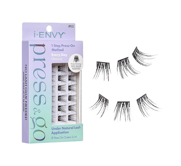 I ENVY PRESS AND GO PRESS-ON CLUSTER LASHES (Select Style) - Textured Tech