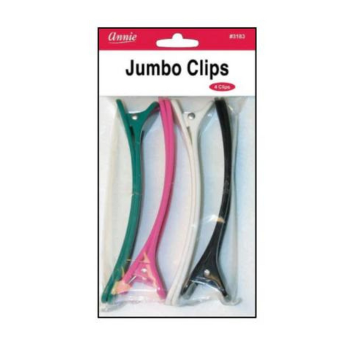 4 JUMBO PLASTIC CLIPS - Textured Tech