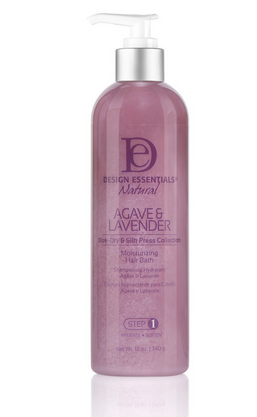 DESIGN ESSENTIALS AGAVE & LAVENDER MOISTURIZING HAIR BATH - STEP 1 12OZ