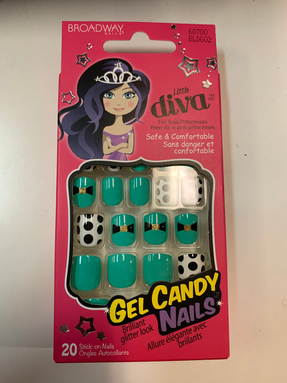 BROADWAY LITTLE DIVA PRESS ON NAILS - Textured Tech