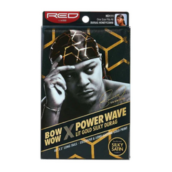 BOW WOW X POWER WAVE LIT GOLD SILKY DURAG - Textured Tech