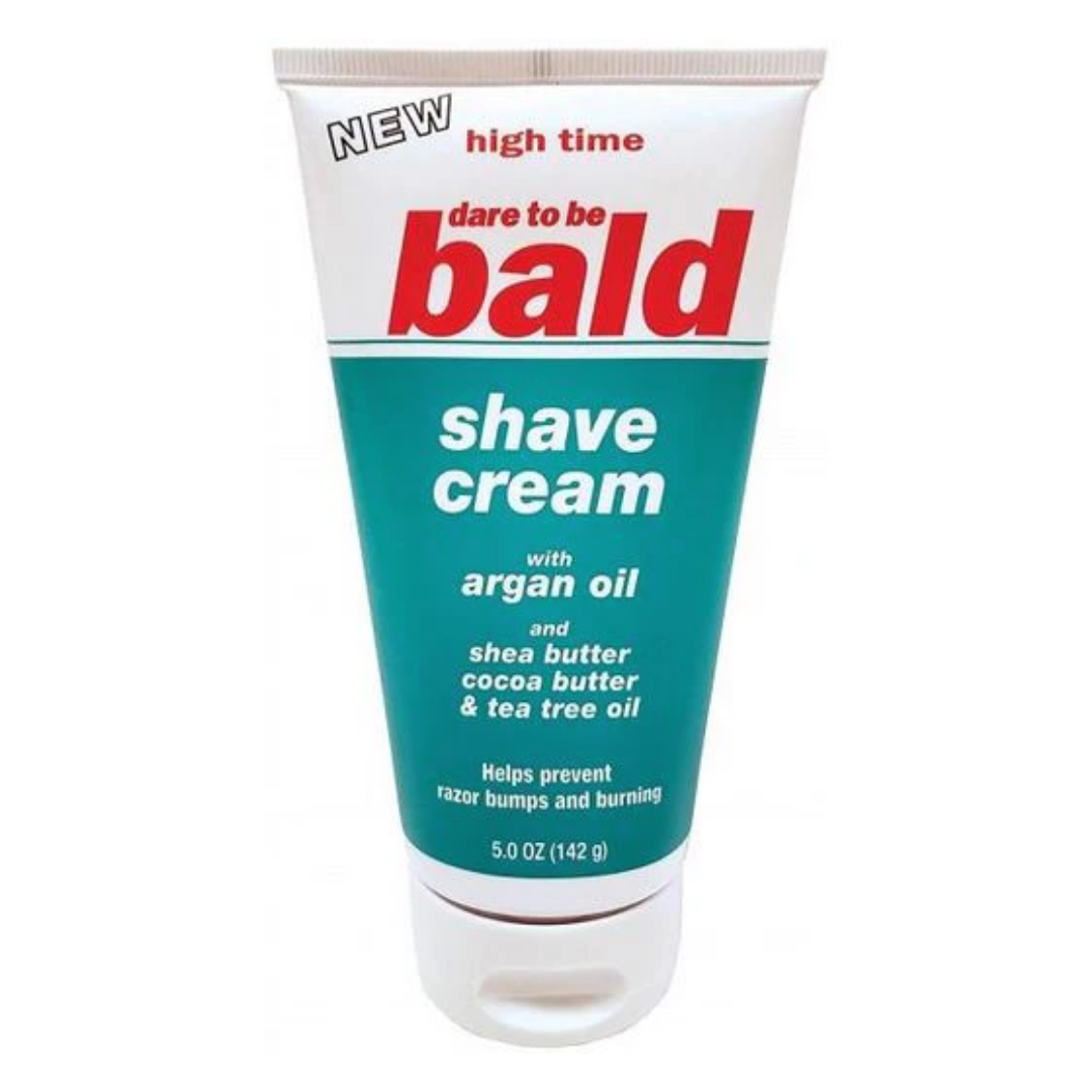 DARE TO BE BALD SHAVE CREAM W/ ARGAN OIL 5OZ Textured Tech