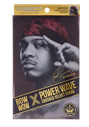 360 POWER WAVE X BOW WOW CRUSHED VELVET LUXE DURAG - Textured Tech
