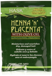 HENNA-N-PLACENTA PACK W/ OLIVE OIL 2 OZ - Textured Tech
