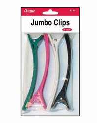 4 JUMBO PLASTIC CLIPS - Textured Tech