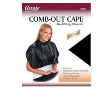 ANNIE VINYL COMB OUT CAPE - Textured Tech