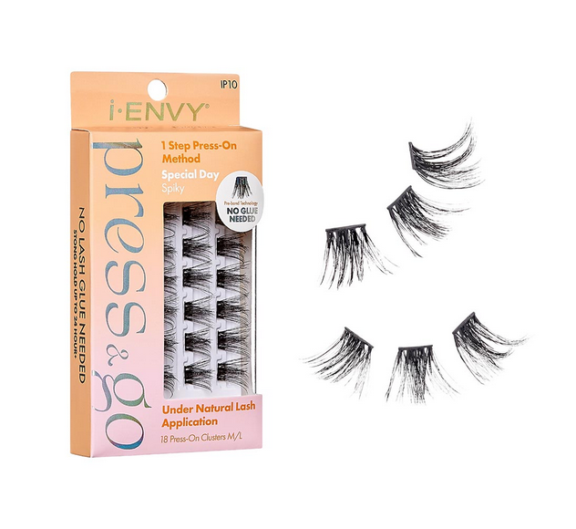 I ENVY PRESS AND GO PRESS-ON CLUSTER LASHES (Select Style) - Textured Tech