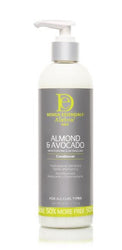 DESIGN ESSENTIALS ALMOND & AVOCADO MOISTURIZING AND DETANGLING CONDITIONER 12OZ - Textured Tech