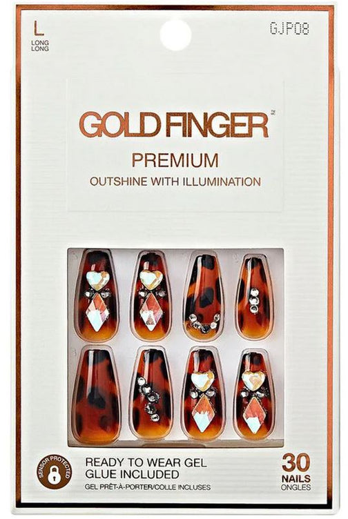 KISS GOLD FINGER PREMIUM NAILS - Textured Tech