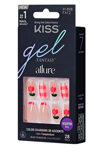 Kiss Gel Fantasy Nails 28 pc - Textured Tech