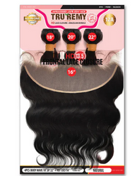 TRU REMY HD LACE CLOSURE + BRAZILIAN BUNDLE 4PCS - BODY WAVE - Textured Tech