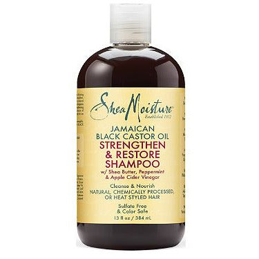 SHEA MOISTURE JAMAICAN BLACK CASTOR OIL STRENGTHEN & RESTORE SHAMPOO - Textured Tech