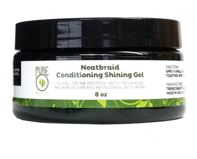 Pure O Natural Neat EZ Braid Beauty Professional Conditioning Shining Gel  16 oz