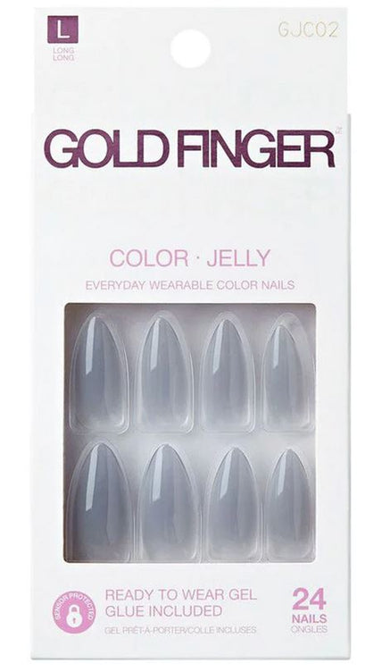 KISS GOLD FINGER JELLY COLOR NAILS - Textured Tech