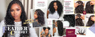Zury Hollywood Human Hair Crochet Braids Feather Crochet Deep 18" - Textured Tech