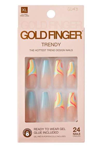 KISS GOLD FINGER TRENDY NAILS - Textured Tech