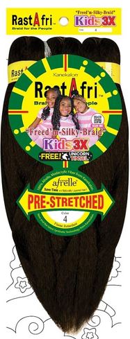 KIDS RASTA FRI PRESTRETCHED BRAIDING HAIR 3-PACK - Textured Tech