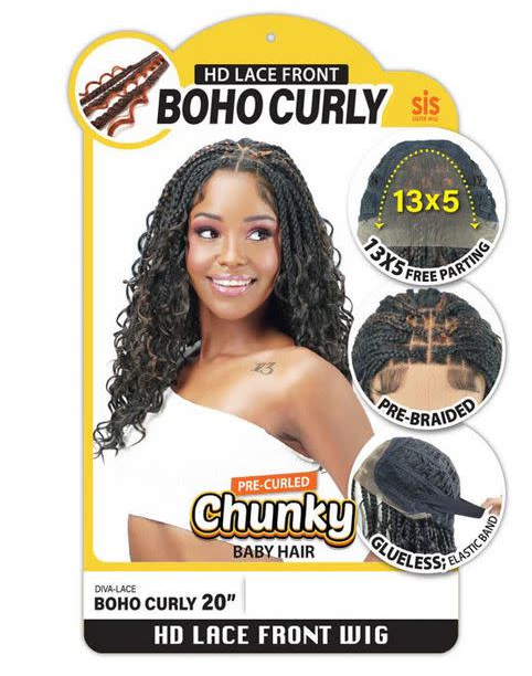 DIVA-LACE BOHO CURLY WIG 20" - Textured Tech